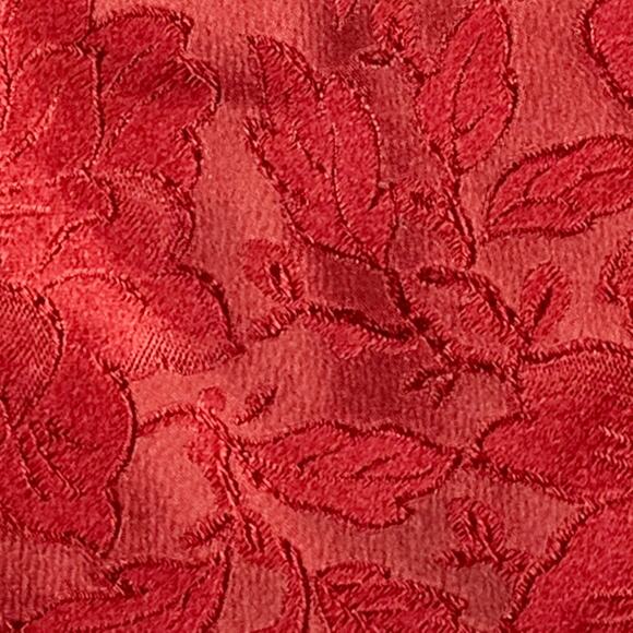 PAUL SMITH Red Burgundy Floral Jacquard Silk Tie - Picture 2 of 5